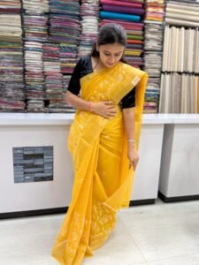 Cotton Batik Print Saree.