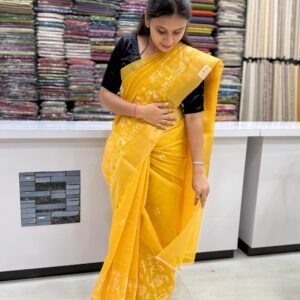 Cotton Batik Print Saree.