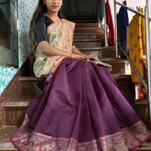 Semi-Silk Handloom Saree.